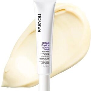 Retinol Peptide Youthful Cream Ceramide Hydrolyzed Elastin Amino Acid 1.01 floz